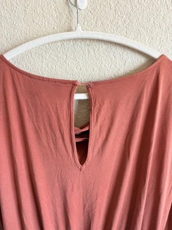 Anthropologie Saturday Sunday Dylan Cowl Neck Jumpsuit Loungewear Casual Rust - Picture 7 of 10